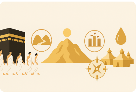 🕋 من مكة يبدأ النقاء: دليل الحج والعمرة خطوة بخطوة